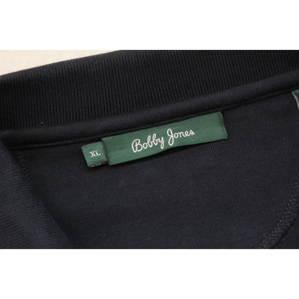 Booby Jones Coca-Cola Tour Championship Zip Neck Polo‎ Sweater Navy Pima Mens XL